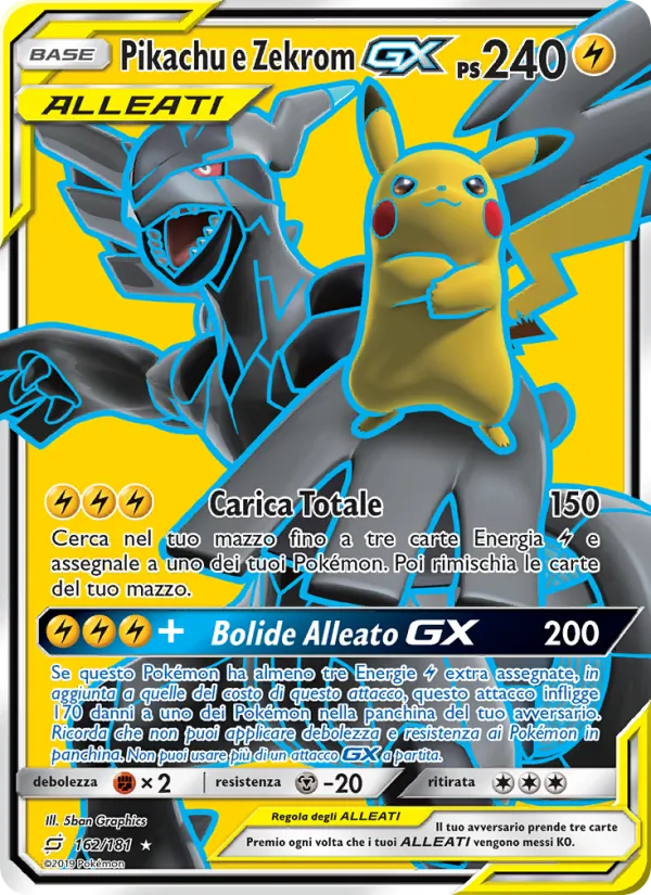 Pikachu e Zekrom GX