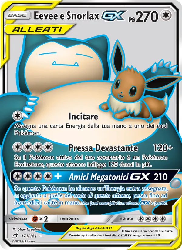 Eevee e Snorlax GX