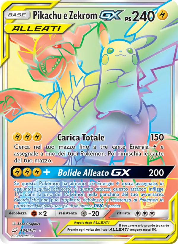 Pikachu e Zekrom GX