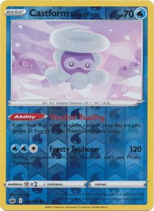 Castform Forma Nuvola di Neve