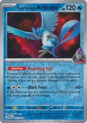 Articuno del Team Rocket
