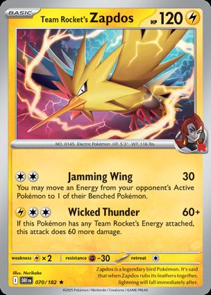Zapdos del Team Rocket
