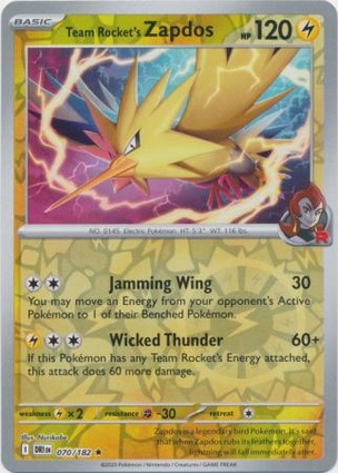 Zapdos del Team Rocket