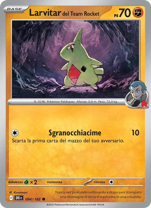 Larvitar del Team Rocket