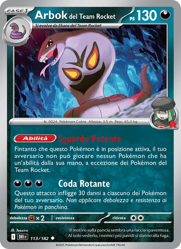 Arbok del Team Rocket