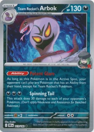 Arbok del Team Rocket