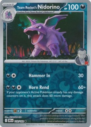 Nidorino del Team Rocket