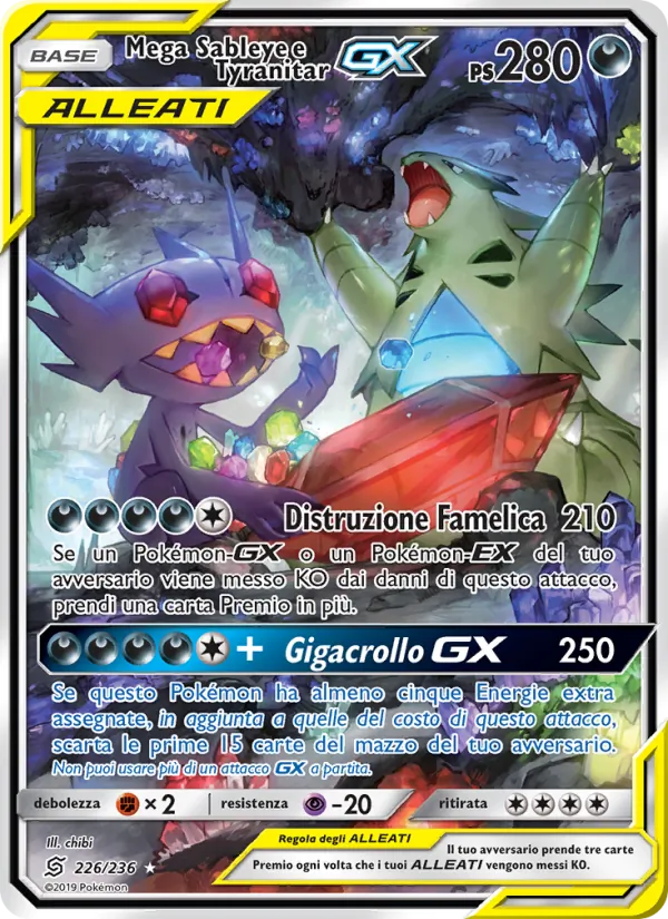 Mega Sableye e Tyranitar GX