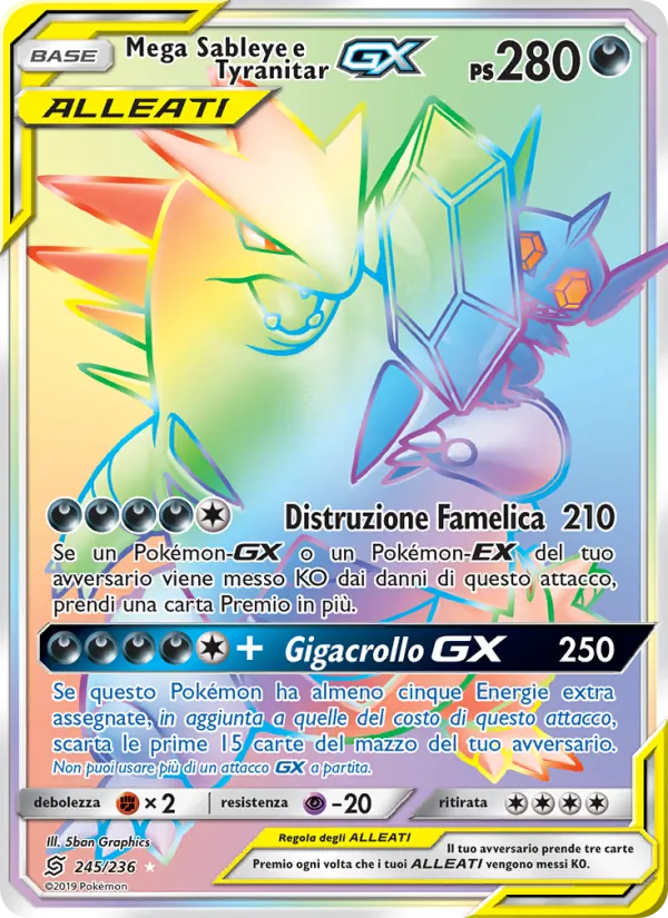 Mega Sableye e Tyranitar GX