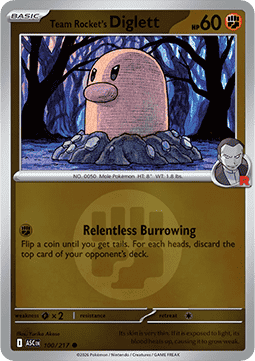 Diglett del Team Rocket
