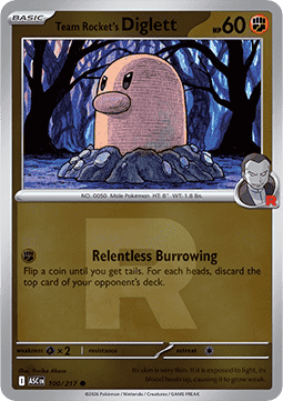 Diglett del Team Rocket