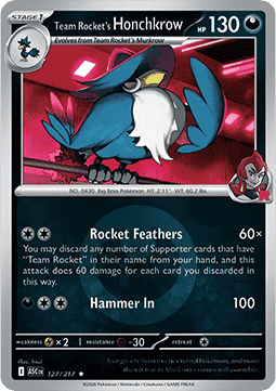 Honchkrow del Team Rocket